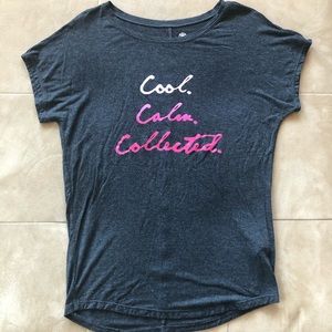 GAIAM short sleeve activewear/yoga stretchy tshirt